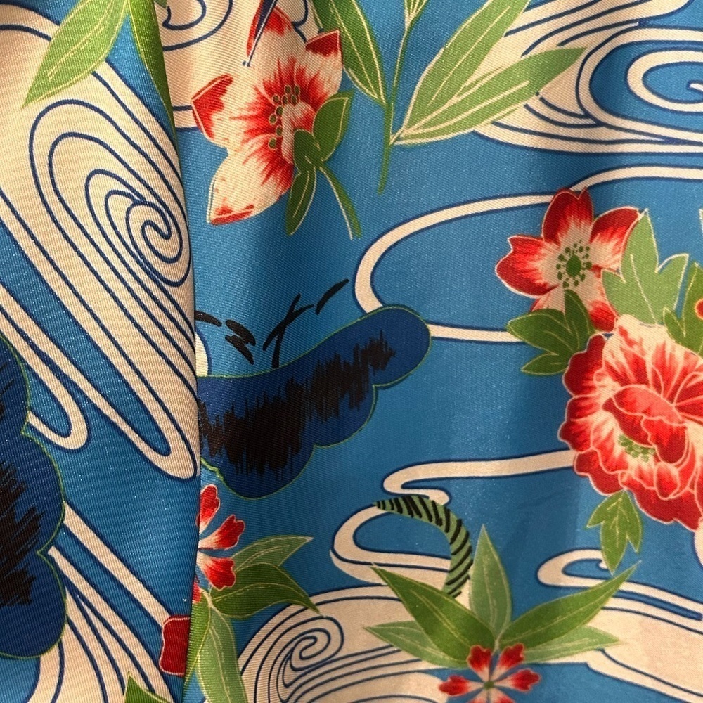 Zara belted printed kaftan wrap top - Picture 8 of 8